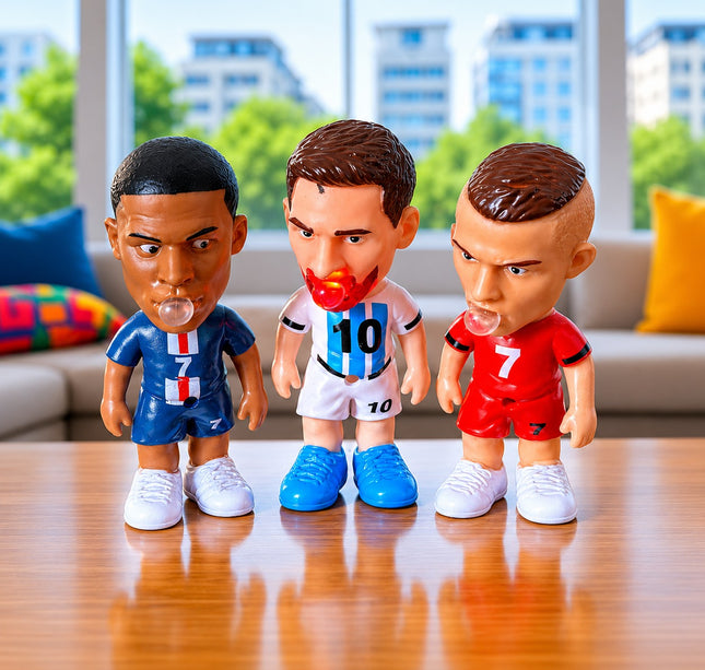 3 Jugador Mundial Squishie con Luces $39 c/u