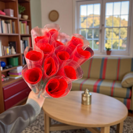 12 Rosas Individuales "San Valentin" $5.25 c/u