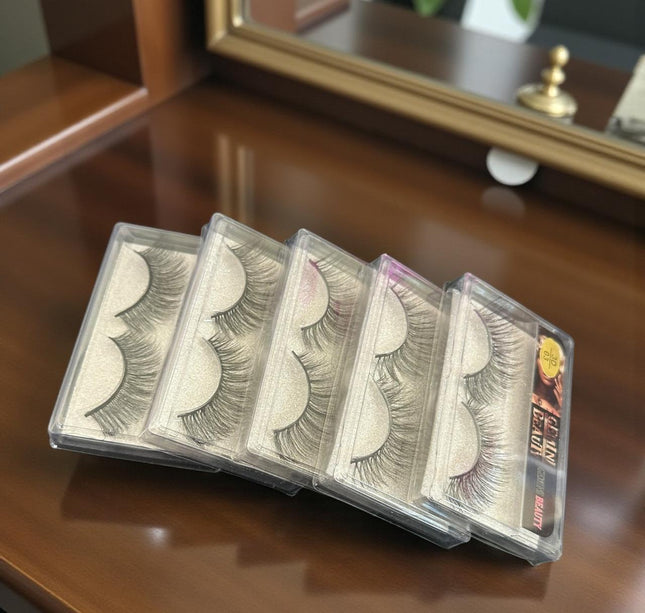 10 Pestañas postizas Gemini Beauty Dark $5.88 c/u