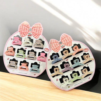 12 Sets de 10 pincitas para Cabello Figuras $12.5 c/u