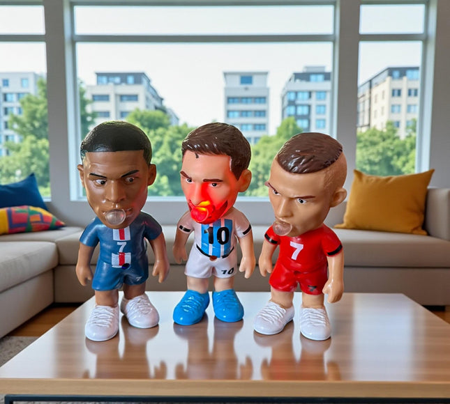 3 Jugador Mundial Squishie con Luces $39 c/u