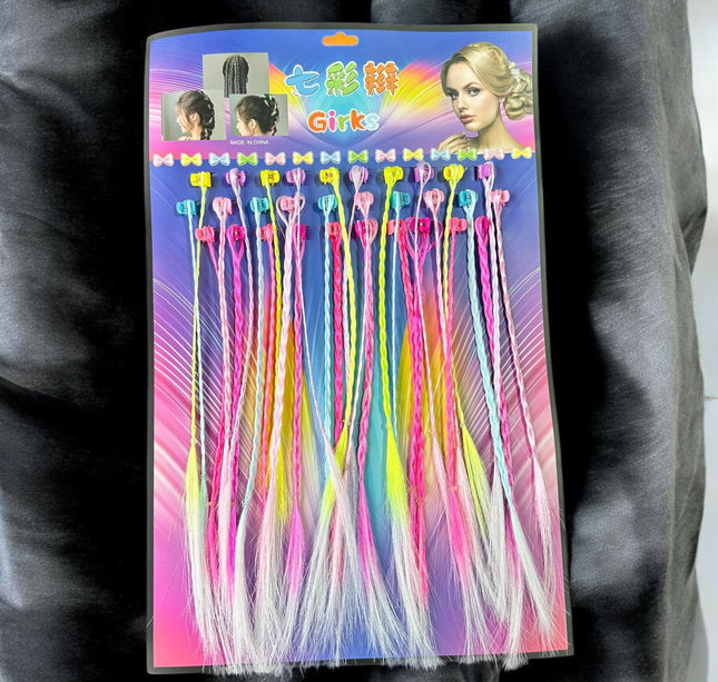 30 Pincitas con Extenciones Colores $3.3 c/u