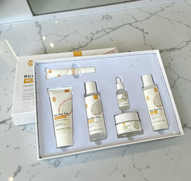 Kit de Skincare (Arroz/ Acido Hialuronico/ Vitamina C/ Acido Salicilico)