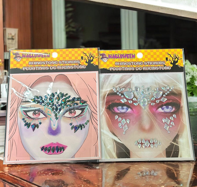 12 Stickers Pedreria Halloween Infantil $6 c/u