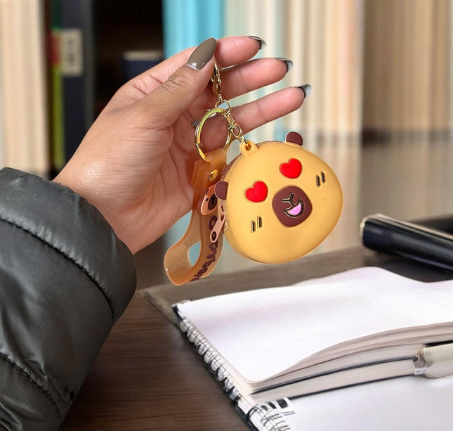 6 Monederos LLaveros Capíbaras $29 c/u