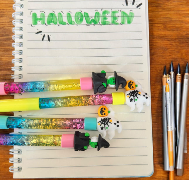 12 Lapiceros de Gel Halloween Figuritas $6 c/u