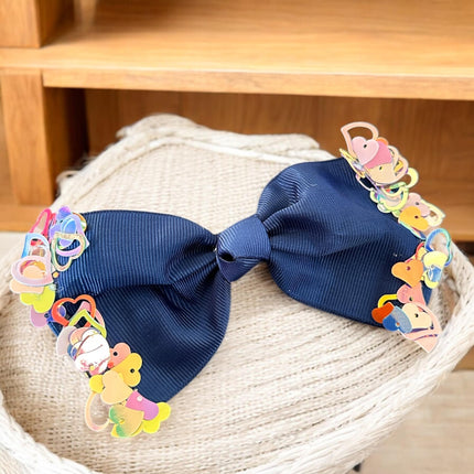 12 Moños Hermosos con Corazones $6.9 c/u