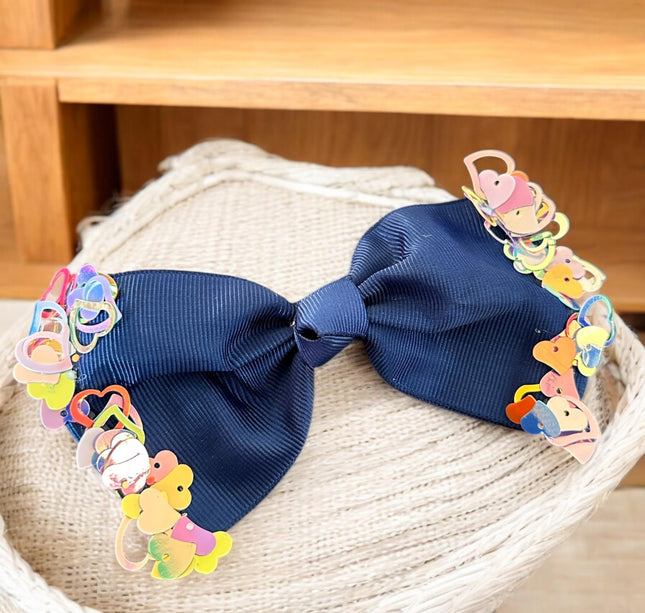 12 Moños Hermosos con Corazones $6.9 c/u