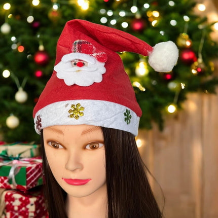 12 Gorros Navideño con Figura y adornos $12.9 c/u