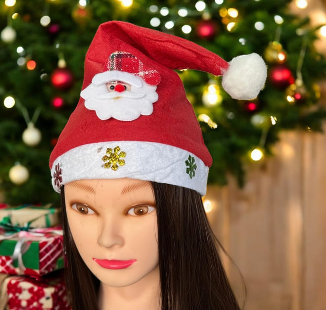 12 Gorros Navideño con Figura y adornos $12.9 c/u