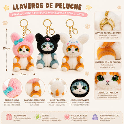 Llavero Gatito de Peluche Sanrio