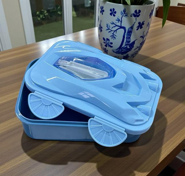 Exclusivo Tienda en linea 💥💎Lonchera Infantil Carrito con Separadores y Cuchara Diferentes Colores