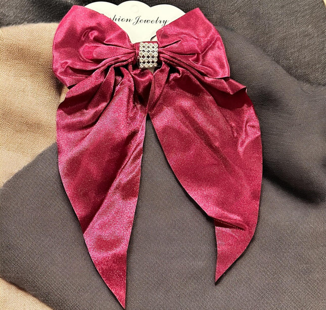 12 Moños Coquette con Pedreria Satin $7.9 c/u