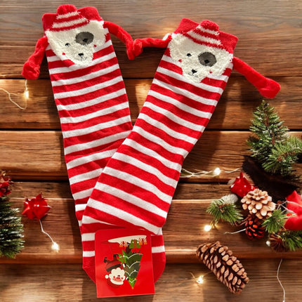 12 Calcetines de Animalitos Navideños con Manitas $27 c/u