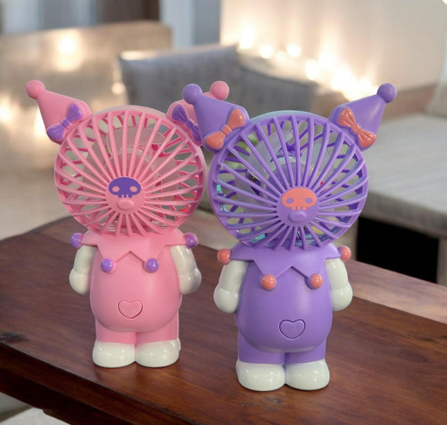 Ventilador Kuromi de Mano Tornasol