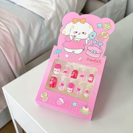 12 Sets de Uñas Infantiles $8 c/u
