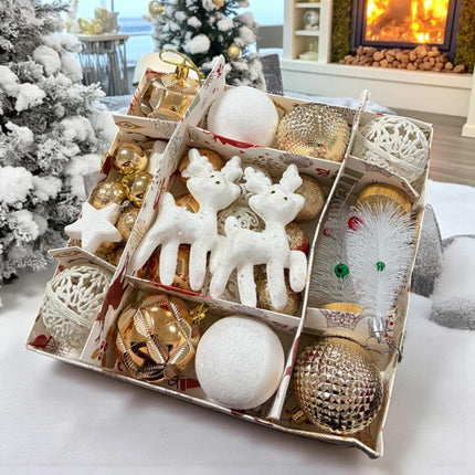 Set Navideño Esferas y Decoraciones Brillos