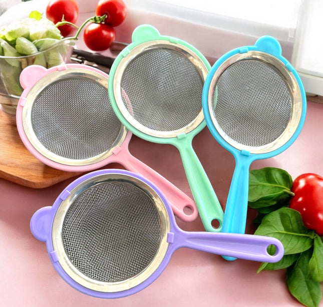 6 Coladores de metal con mago de colores $13.9 c/u