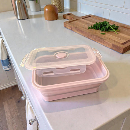 Tupper Expandible Colores Con Tapa