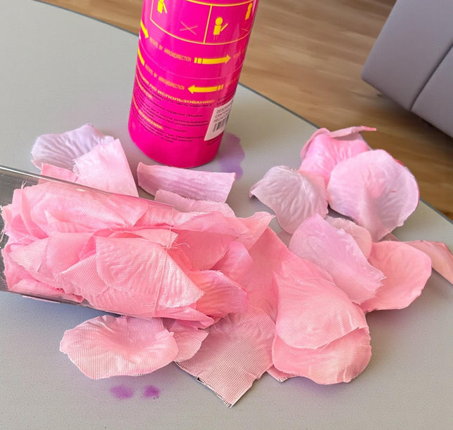 Bazuca con Petalos Rosas/Rojos/Azules San Valentin