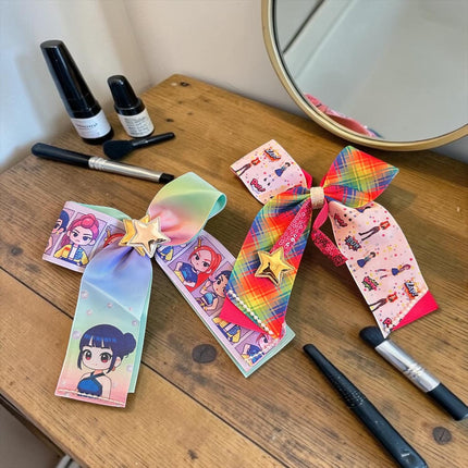 12 Moños Guerreras K-Pop Coquette Lindos $15 c/u