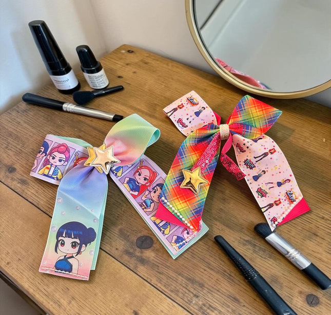12 Moños Guerreras K-Pop Coquette Lindos $15 c/u