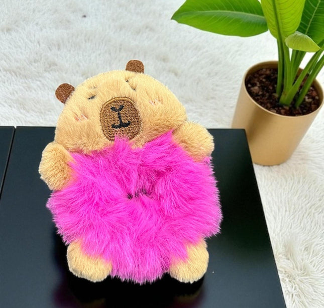 12 Scrunchies Capibaras Peluches $18 c/u