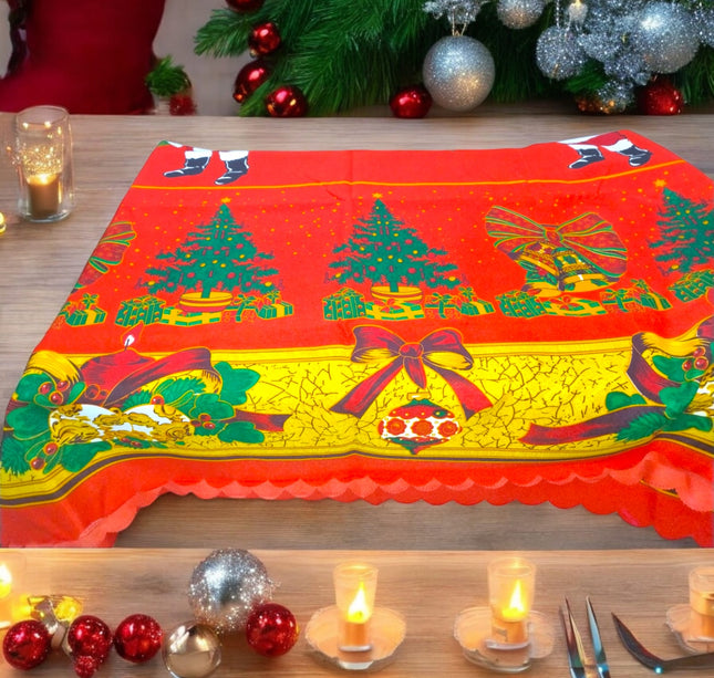 Mantel de Tela para Mesa Navideño 240 cm x 140cm