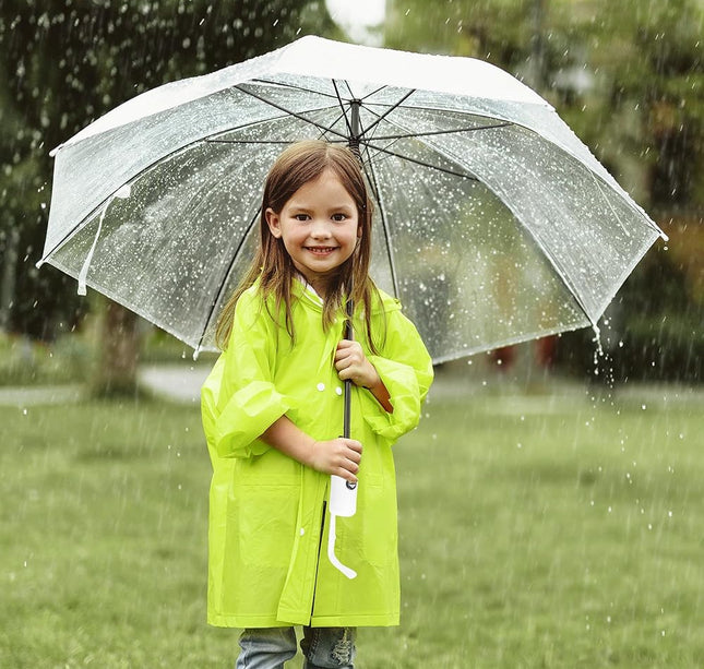 Paraguas Transparente para Lluvia Infantil