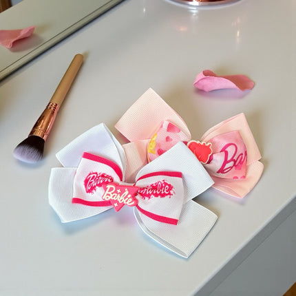 12 Moños Dobles Barbie con Figura 3D $ 7.08 c/u
