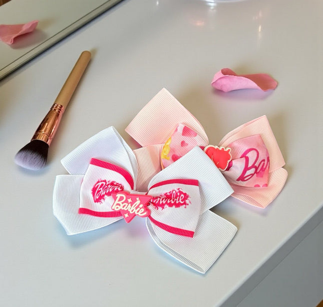 12 Moños Dobles Barbie con Figura 3D $ 7.08 c/u