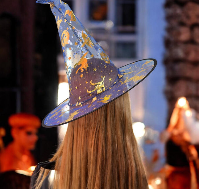 12 Sombreros Halloween Brijutas Telarañas Colores $12 c/u