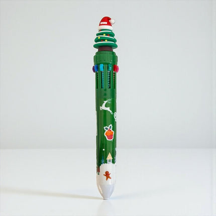 36 Lapiceros Multitntas Navideños con 10 Colores $14.58 c/u