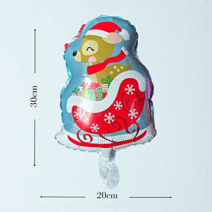 10 Globos Navideños Figuras $3 c/u