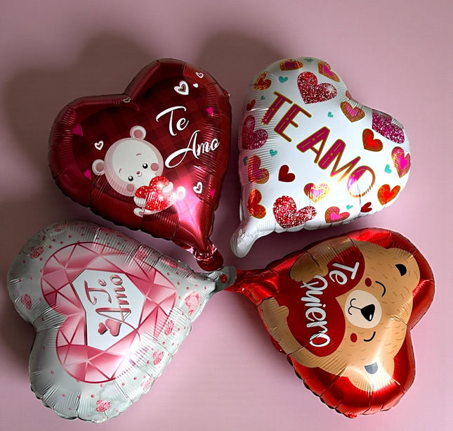 10 Globos Corazon San  Valentin 15 Pulgadas $3.5 c/u