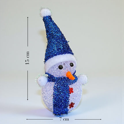 6 Muñeco de Nieve Navideño con luces y Gorro  $25 c/u