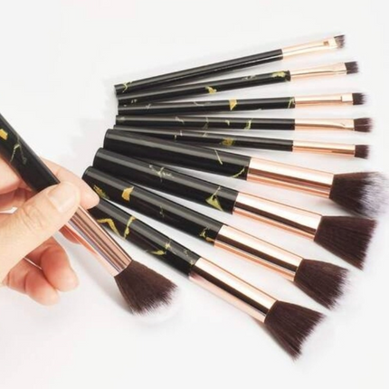 6 Sets 15 Brochas Maquillaje B&W $30.60 c/u