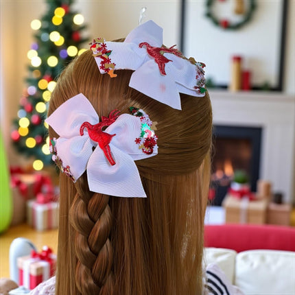 12 Pares de Moñitos Navideños Reno Deorados $8.8 c/u