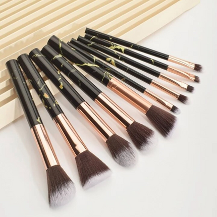 6 Sets 15 Brochas Maquillaje B&W $30.60 c/u