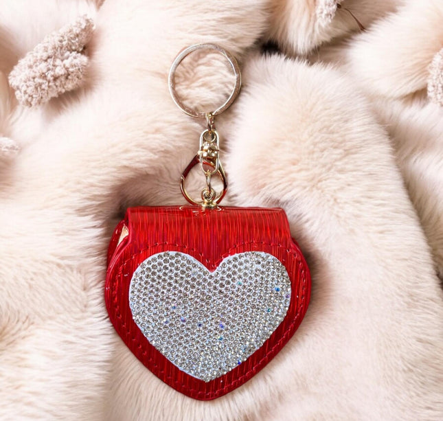 3 Monedero Corazon con Pedrería $59 c/u