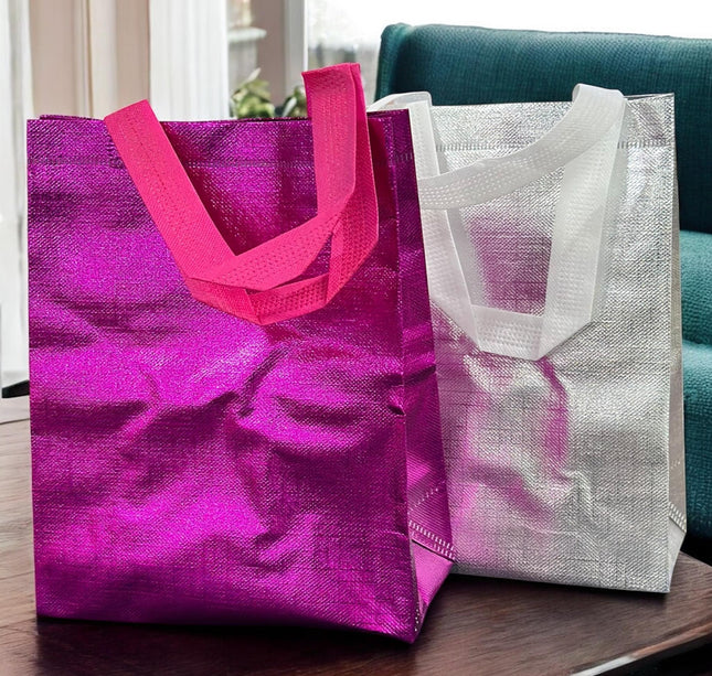 12 Bolsas Reutilizables Medianas Metalicas $5.25 c/u