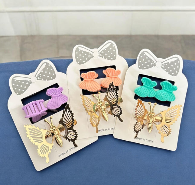 12 Sets Pasadores y Piojitos Capibaras $9 c/u