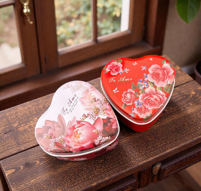 12 Cajita Corazón Decoradas $9 c/u