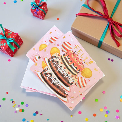 120 Tarjetas "Feliz Cumpleaños" Regalos $1.3 c/u