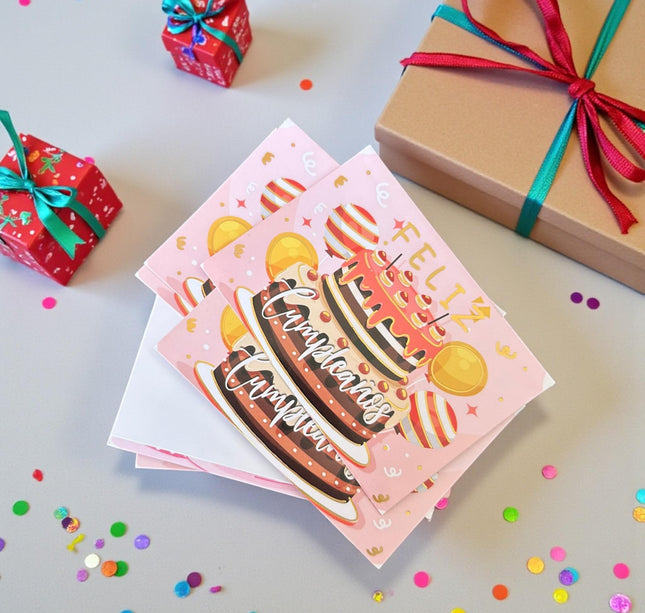 120 Tarjetas "Feliz Cumpleaños" Regalos $1.3 c/u