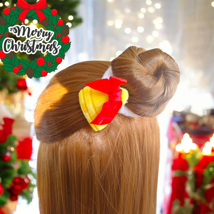 12 Scrunchies Donas Navideñas Adorno $6.8 c/u