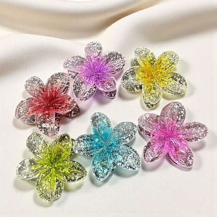 12 Pinzas Hawaiinas Cristalinas Hermosas $8.9 c/u