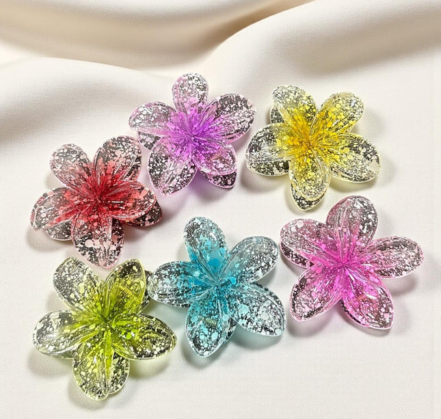 12 Pinzas Hawaiinas Cristalinas Hermosas $8.9 c/u