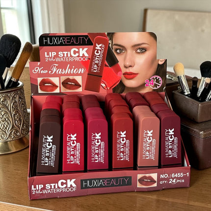 24 Labiales Lip Stick Huxia $10.125 c/u