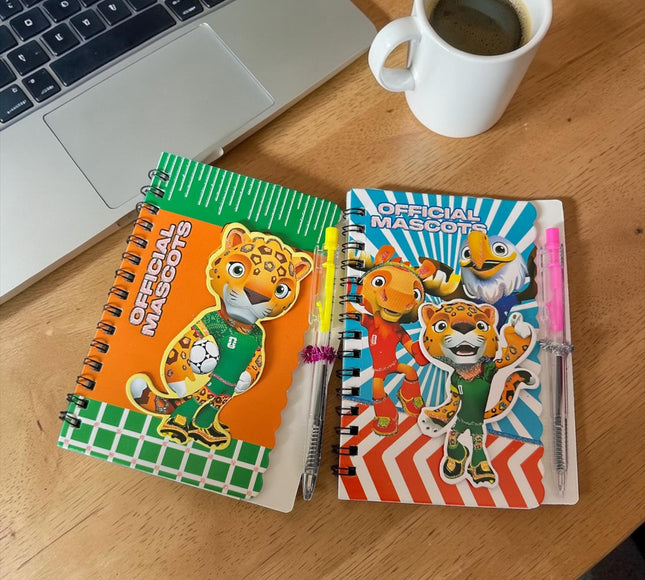 12 Libretitas Mundialistas 3D Con Lapicero $9.5 c/u
